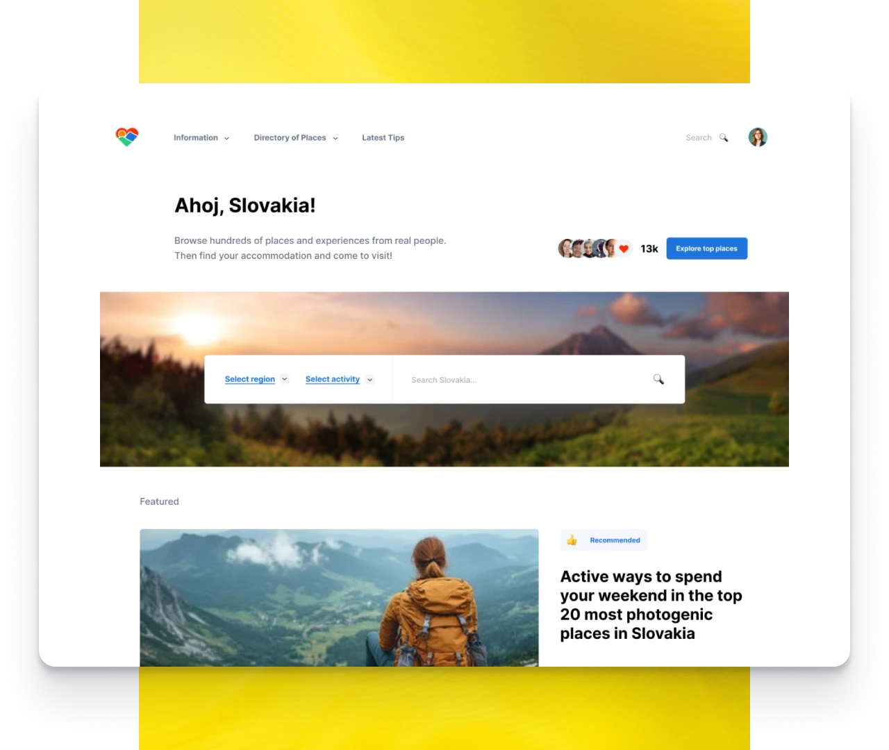 Web app project thumbnail