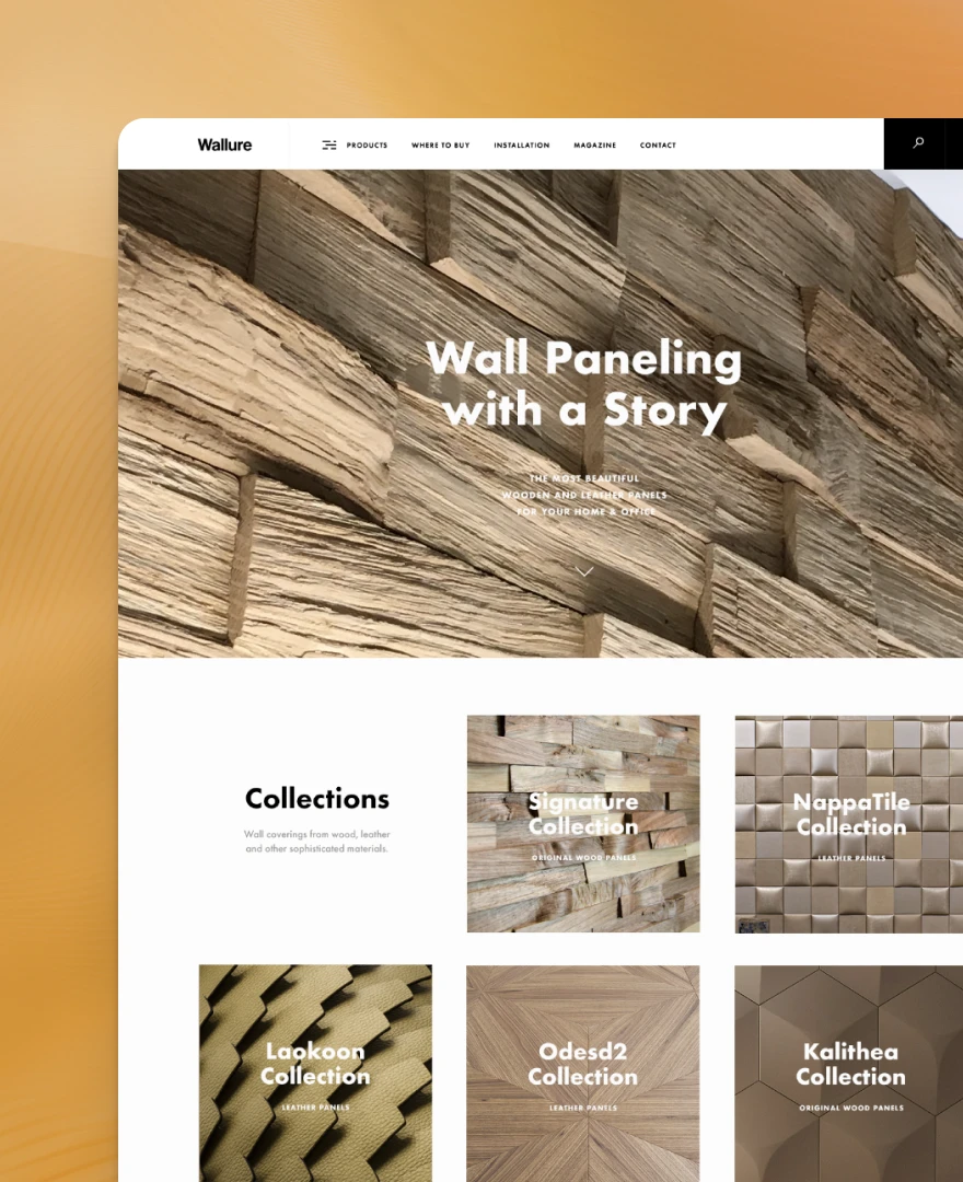 Website redesign project thumbnail