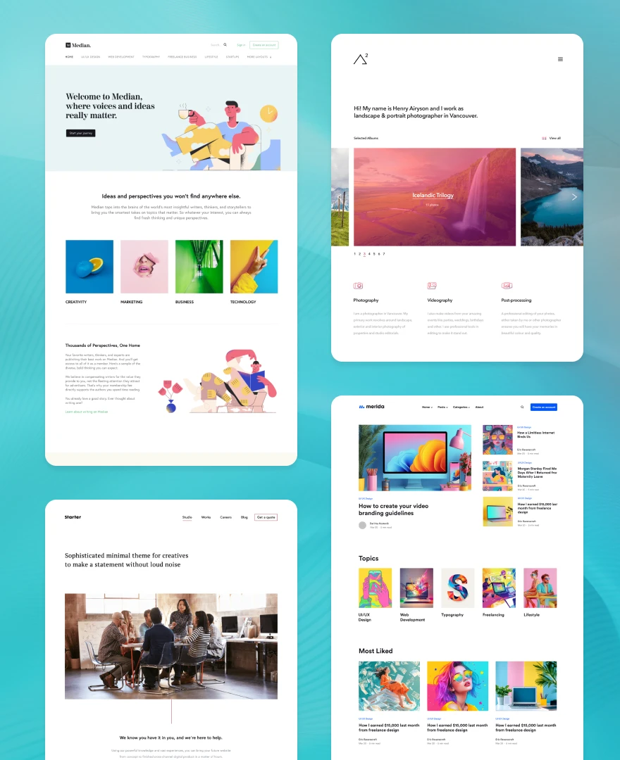 Landing page and app project thumbnail